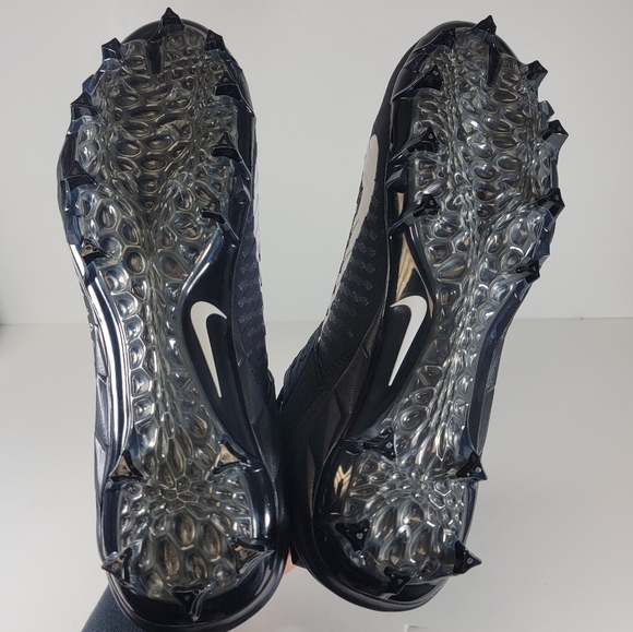 Nike Alpha Menace Pro 2 Mid Black/White Football Cleat Mens Sizs AQ3209 002 - Picture 9 of 10